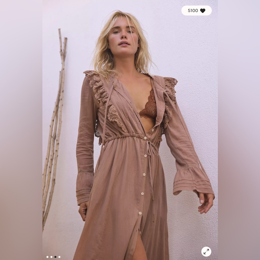 NWT Free People Making Memories Midi Dress Medium